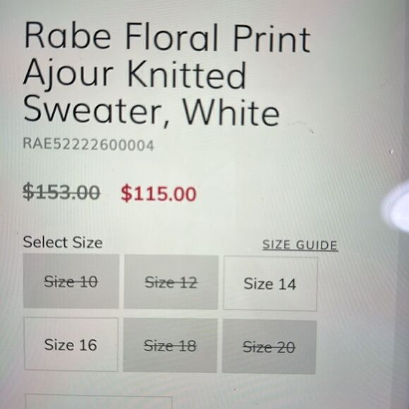 RABE FLORAL PRINT AJOUR KNITTED SWEATER - Picture 7 of 9
